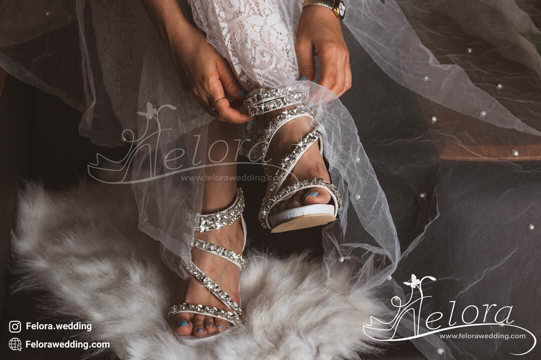  کفش عروس مدل رومی | کد 0161 