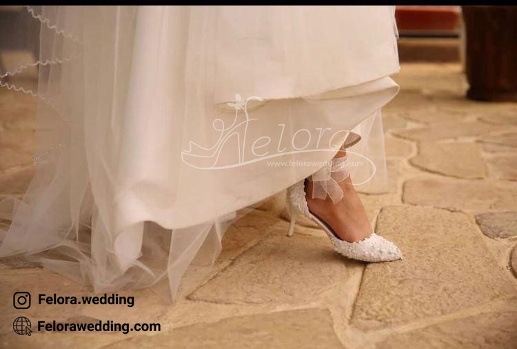 کفش عروس تزیین شده 1