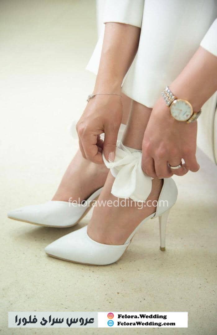 کفش عروس سفید ساده - کالکشن 1