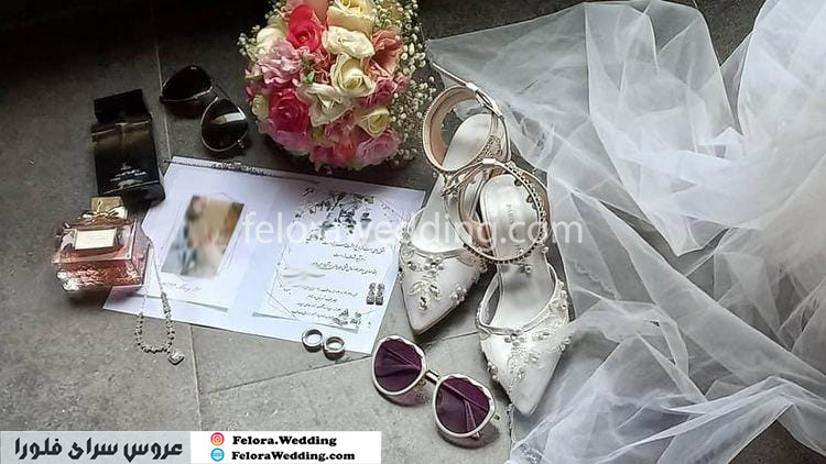 عکس آتلیه کفش بدون پاشنه عروس کفش تخت عروس مروارید - کالکشن 1