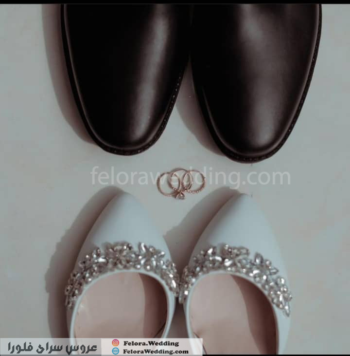 عکس آتلیه کفش عروس و داماد 
