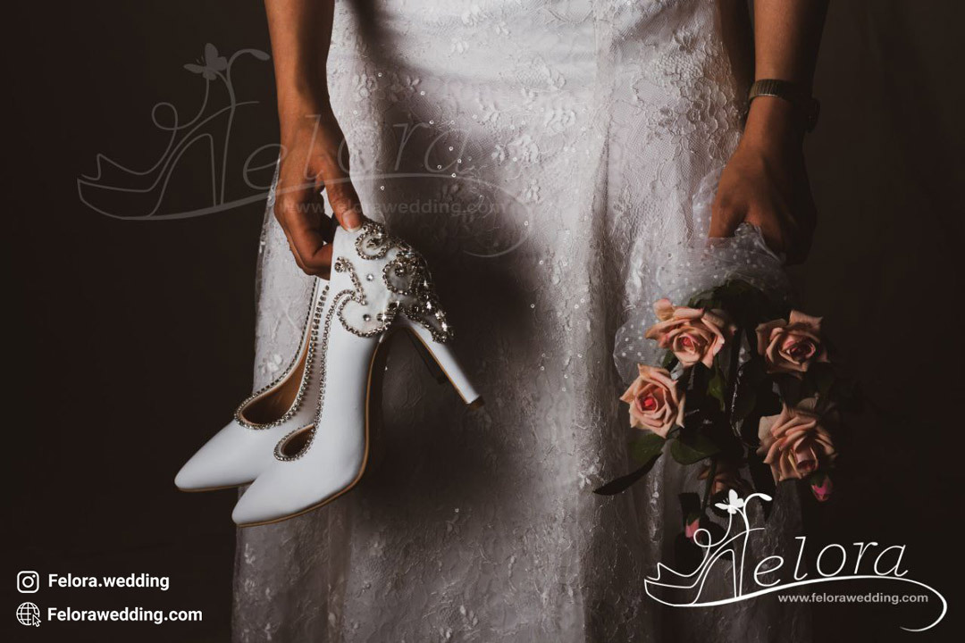  کفش عروس مدل استیلتو | کد 0511 