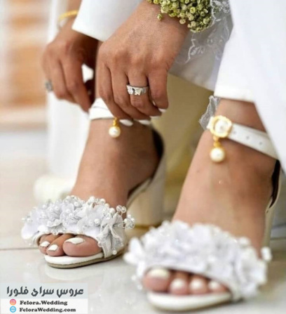 کفش پاشنه بلند عروس بسیار شیک - تصویر ارسالی خریدار